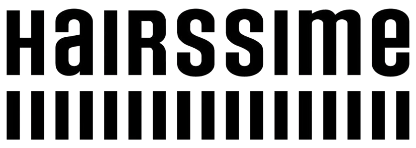 Logo "HAIRSSIME" en negro sobre blanco, reflejando una marca distintiva.